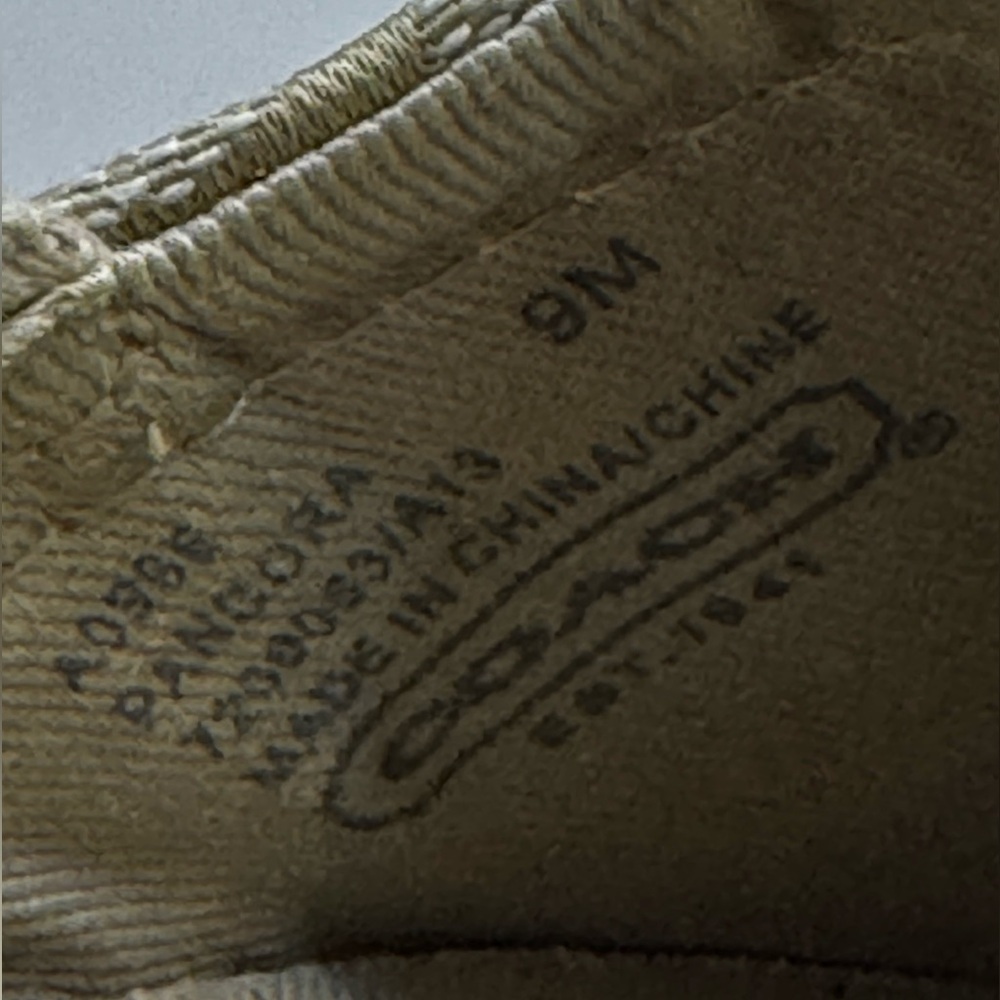 Coach Neutral Signature Canvas Slip-On Loafers - Picture 9 of 9